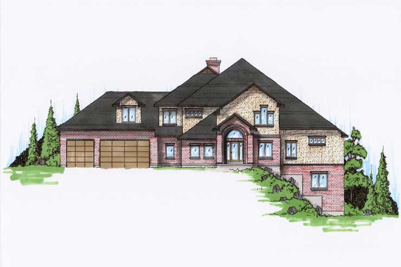 Dream House Plan - Traditional Exterior - Front Elevation Plan #5-433