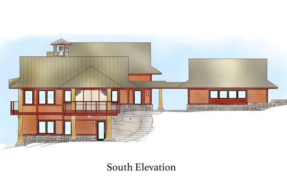Exterior - Other Elevation 1 for Craftsman House Plan #454-14 - 4 bed, 4.5 bath
