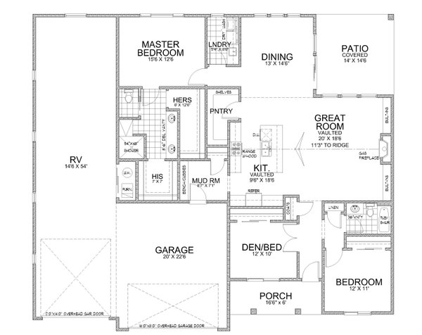 Traditional Floor Plan - Main Floor Plan #112-206