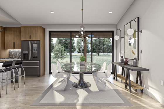 Interior - Dining Room for Barndominium House Plan #455-293 - 3 bed, 2.5 bath
