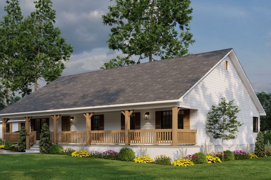 Exterior - Other Elevation for Country House Plan #17-2612 - 3 bed, 2 bath