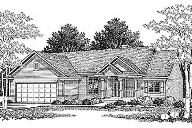 Home Plan - Traditional Exterior - Front Elevation Plan #70-135