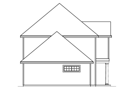 Exterior - Other Elevation 1 for Colonial House Plan #124-464 - 6 bed, 4.5 bath