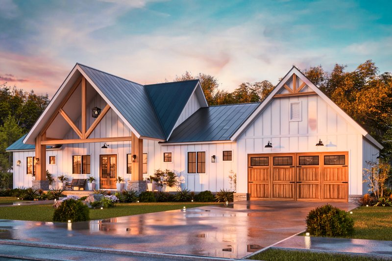 Dream House Plan - Exterior - Front Elevation 12 for Farmhouse House Plan #119-475 - 3 bed, 3.5 bath