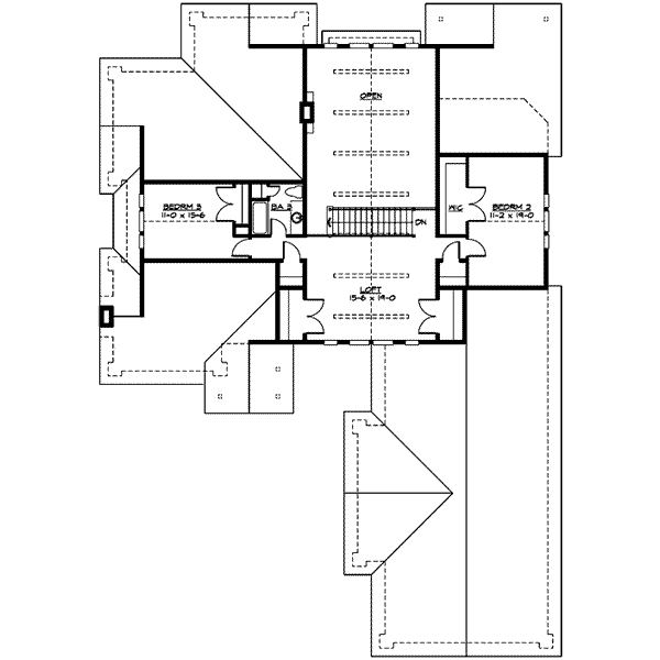 House Blueprint - Craftsman Home Plan