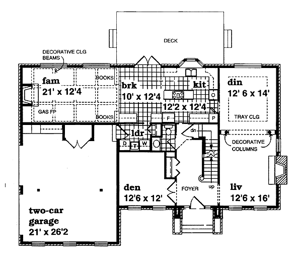 Traditional Floor Plan - Main Floor Plan #47-339