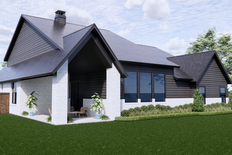 Dream House Plan - Exterior - Rear Elevation for Farmhouse House Plan #1096-92 - 4 bed, 2.5 bath