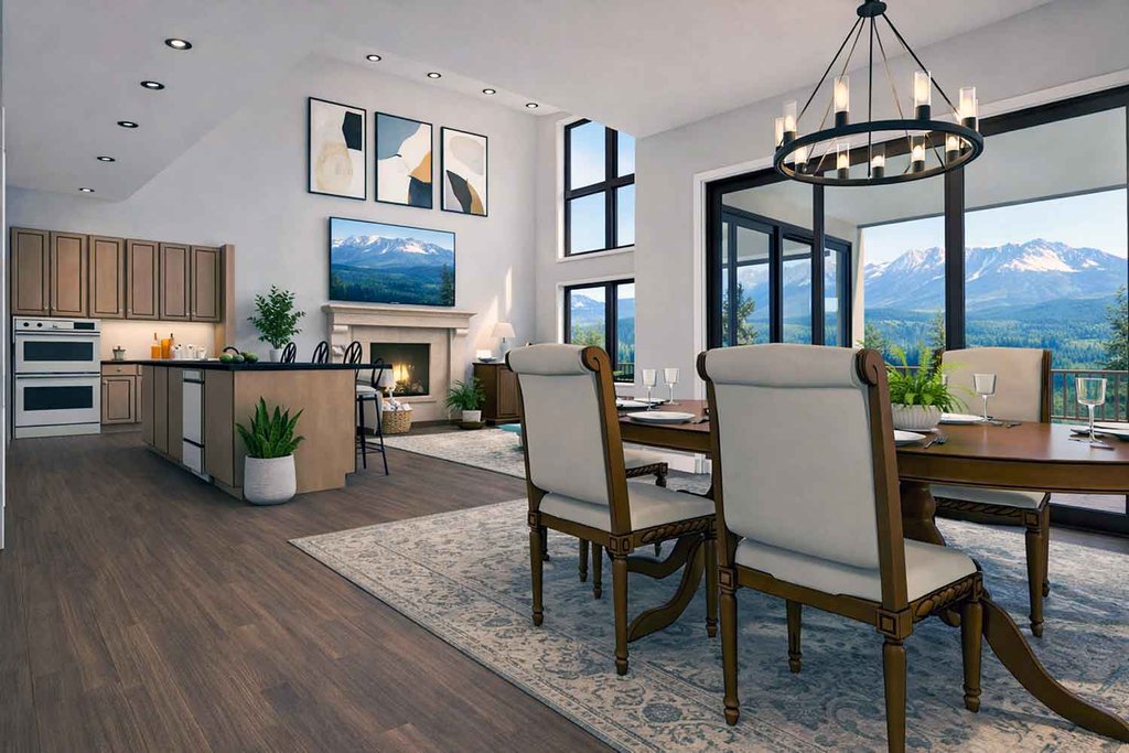 Interior - Dining Room for Contemporary House Plan #1101-63 - 3 bed, 3.5 bath