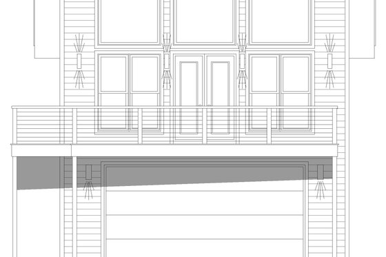 Exterior - Front Elevation 3 for Modern House Plan #932-654 - 1 bed, 1 bath