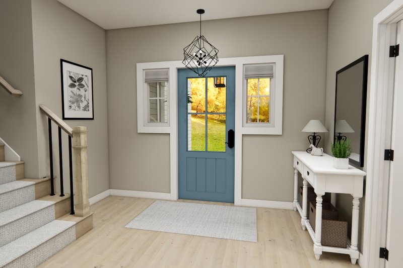 Home Plan - Interior - Entry for Farmhouse House Plan #51-1407 - 3 bed, 2.5 bath