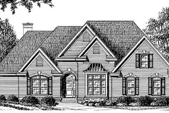 Exterior - Other Elevation for Traditional House Plan #34-119 - 3 bed, 3 bath