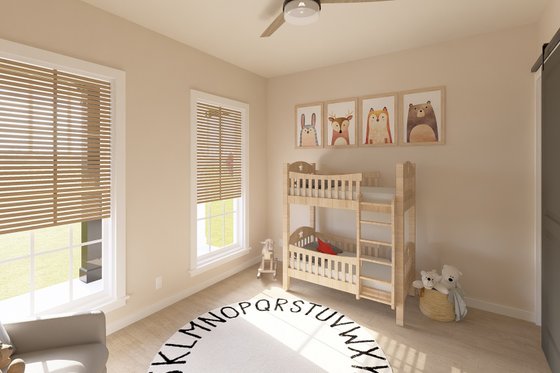 Interior - Bedroom for Farmhouse House Plan #44-262 - 2 bed, 2 bath