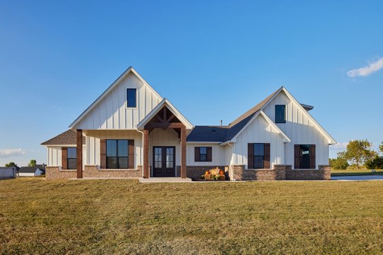 Exterior - Front Elevation 4 for Farmhouse House Plan #430-184 - 4 bed, 2.5 bath