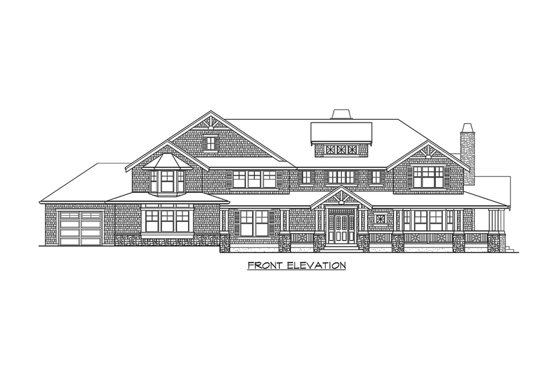 House Plan Design - Exterior - Other Elevation for Craftsman House Plan #132-213 - 4 bed, 3.5 bath