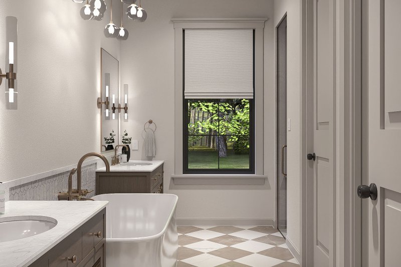Architectural House Design - Interior - Master Bathroom 1 for Cottage House Plan #455-784 - 3 bed, 2.5 bath