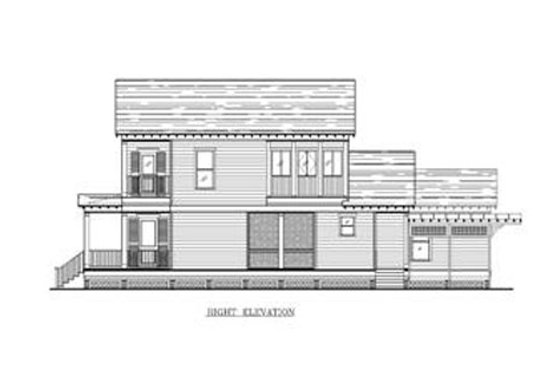 Exterior - Other Elevation 1 for Beach House Plan #442-2 - 3 bed, 2.5 bath