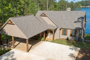 Exterior - Front Elevation 3 for Traditional House Plan #63-412 - 5 bed, 4 bath