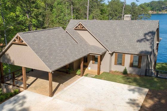 Exterior - Front Elevation 3 for Traditional House Plan #63-412 - 5 bed, 4 bath