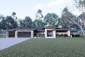 Home Plan - Exterior - Front Elevation for Contemporary House Plan #1095-1 - 4 bed, 3.5 bath