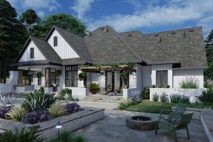 Exterior - Front Elevation 6 for Farmhouse House Plan #120-264 - 4 bed, 3 bath