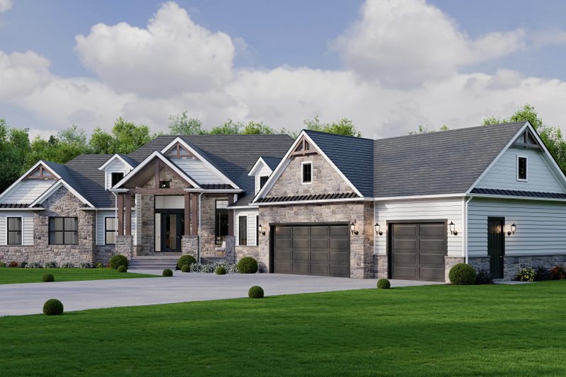 Dream House Plan - Exterior - Front Elevation 3 for Country House Plan #1089-69 - 3 bed, 2.5 bath