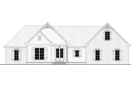 Exterior - Front Elevation 3 for Traditional House Plan #430-228 - 4 bed, 2 bath