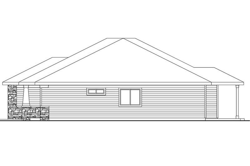 Home Plan - Exterior - Other Elevation 1 for Craftsman House Plan #124-706 - 3 bed, 2 bath