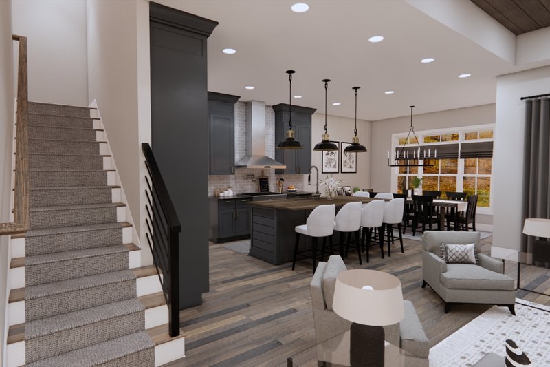 Architectural House Design - Interior - Kitchen 3 for Farmhouse House Plan #51-1218 - 3 bed, 2.5 bath