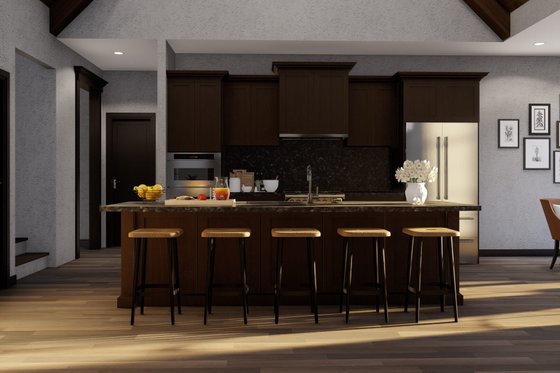 Interior - Kitchen 2 for European House Plan #17-2523 - 4 bed, 2.5 bath