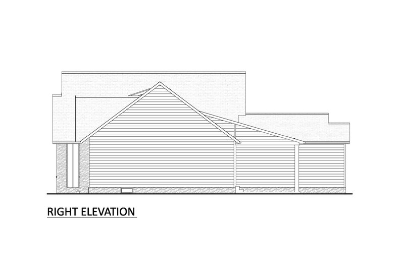 Architectural House Design - Exterior - Rear Elevation 2 for Country House Plan #1089-23 - 3 bed, 2 bath