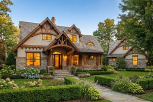 Craftsman Exterior - Front Elevation Plan #120-174