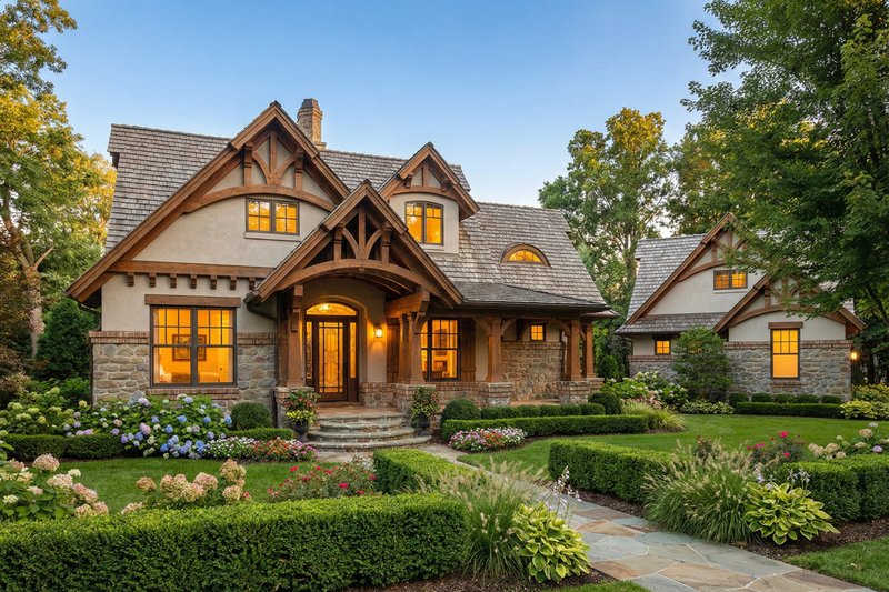 Dream House Plan - Craftsman Exterior - Front Elevation Plan #120-174