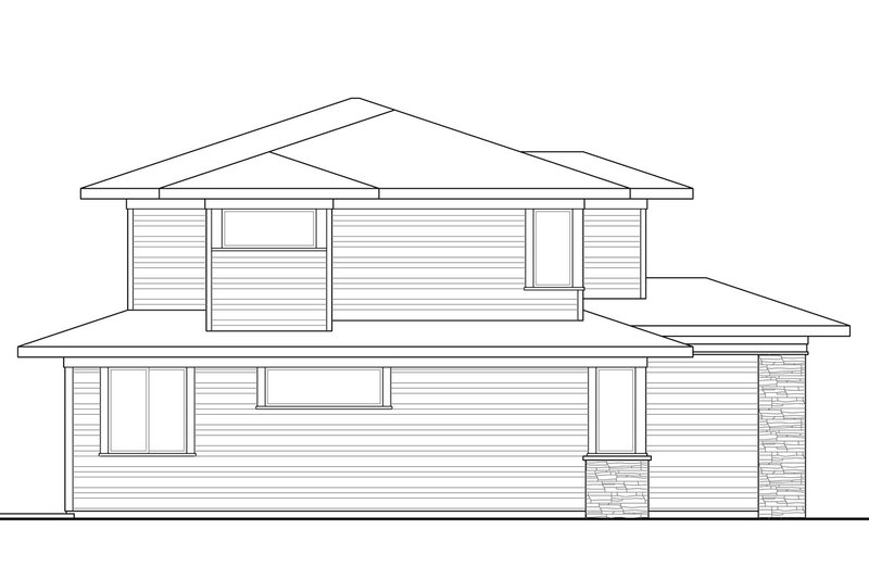 Dream House Plan - Exterior - Other Elevation 1 for Prairie House Plan #124-969 - 4 bed, 3 bath