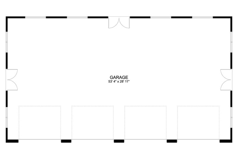 House Design - Floor Plan - Main Floor for Traditional House Plan #1060-310, 0 bath