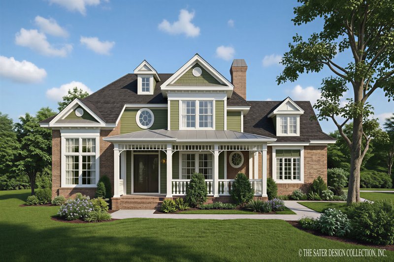 Home Plan - Exterior - Front Elevation 2 for Victorian House Plan #930-203 - 3 bed, 2.5 bath