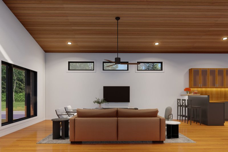 House Plan Design - Interior - Family Room 2 for Modern House Plan #923-376 - 3 bed, 2 bath