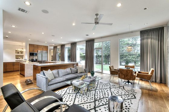 Interior - Family Room for Modern House Plan #449-13 - 4 bed, 4.5 bath