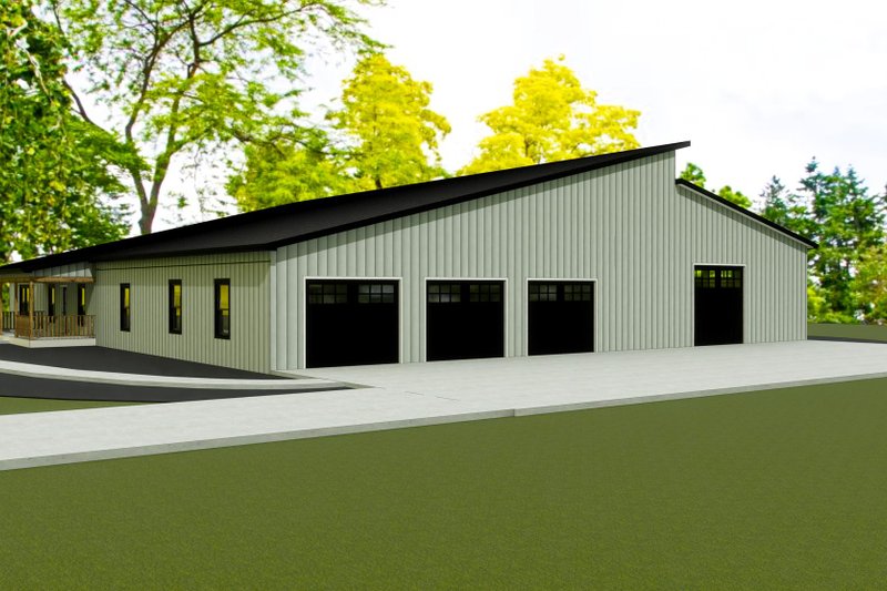 House Blueprint - Photo 2 for Barndominium House Plan #1109-27 - 3 bed, 2.5 bath
