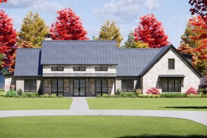 Exterior - Front Elevation 4 for Farmhouse House Plan #1096-165 - 4 bed, 4.5 bath