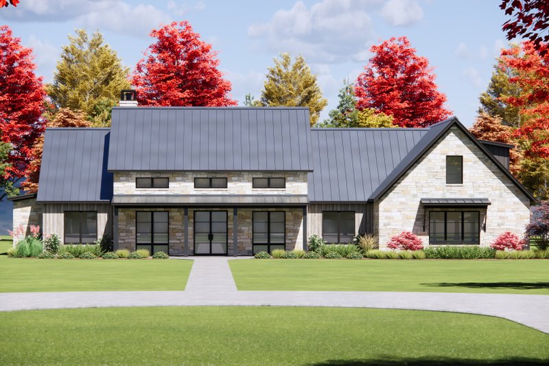 House Plan Design - Exterior - Front Elevation 4 for Farmhouse House Plan #1096-165 - 4 bed, 4.5 bath