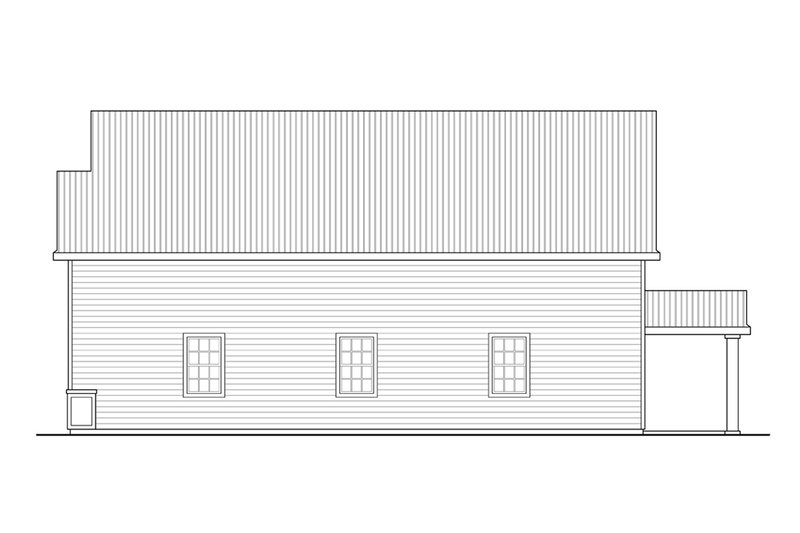 Home Plan - Exterior - Other Elevation 1 for Country House Plan #124-1244, 0 bath