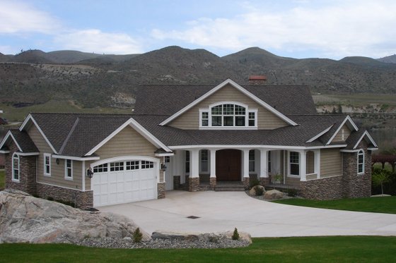 Exterior - Front Elevation 3 for Craftsman House Plan #132-211 - 4 bed, 4 bath