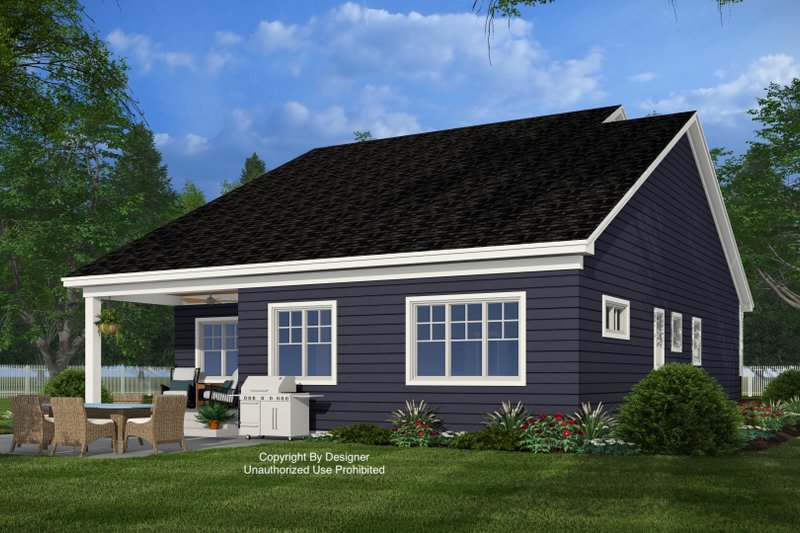 Home Plan - Exterior - Rear Elevation for Craftsman House Plan #51-1556 - 4 bed, 4.5 bath