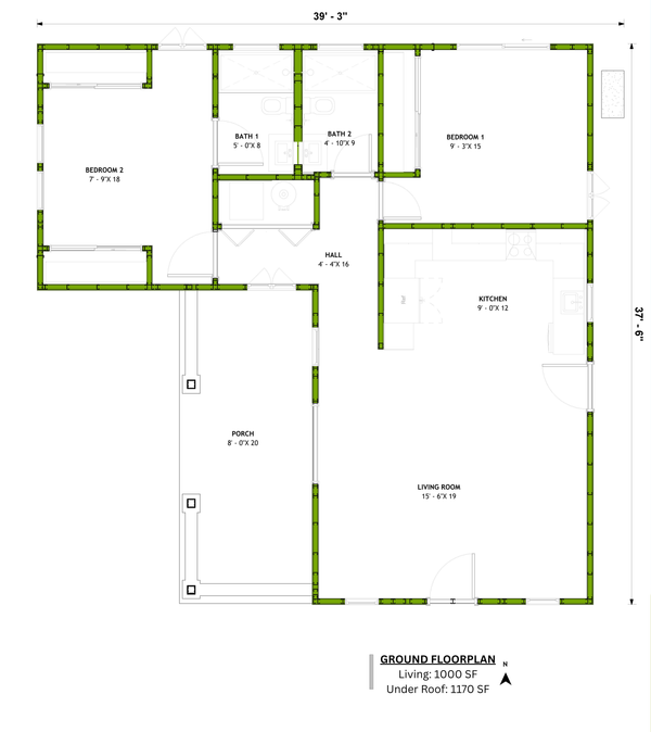 Mediterranean Floor Plan - Main Floor Plan #1106-56