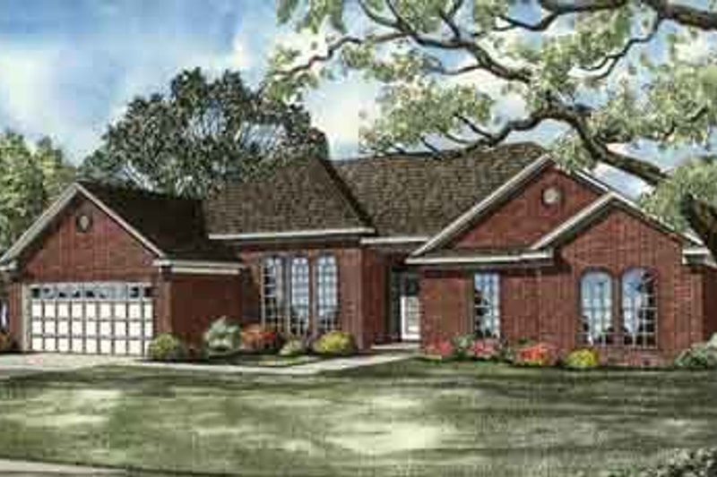 Architectural House Design - Traditional Exterior - Front Elevation Plan #17-2084