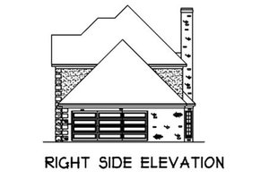 Exterior - Other Elevation 1 for European House Plan #16-207 - 4 bed, 2.5 bath