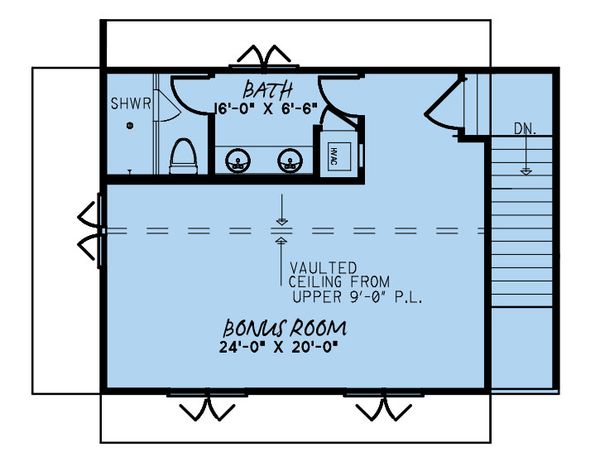 Farmhouse Floor Plan - Upper Floor Plan #923-170