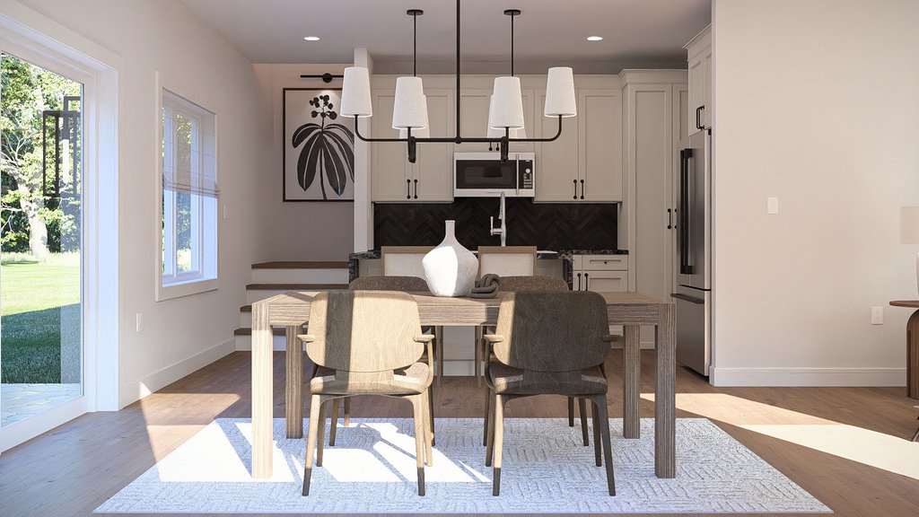 Interior - Dining Room for Traditional House Plan #455-777 - 3 bed, 2.5 bath