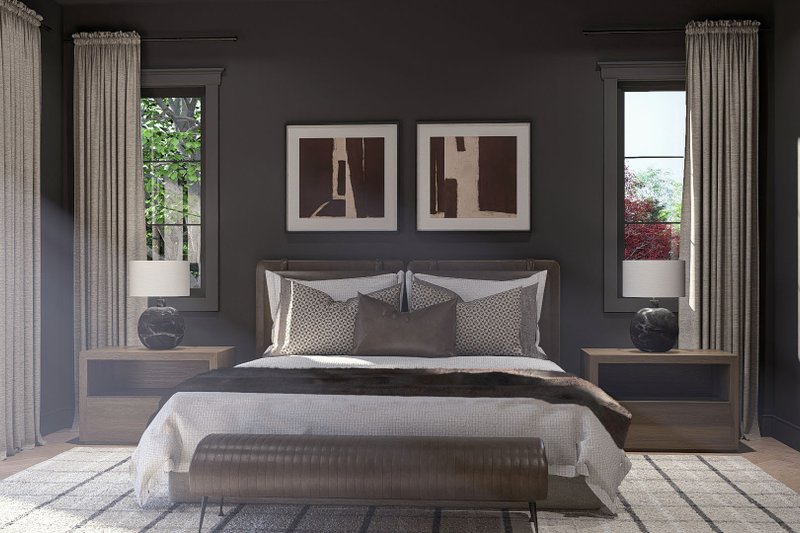 Home Plan - Interior - Master Bedroom for Beach House Plan #455-820 - 2 bed, 2.5 bath