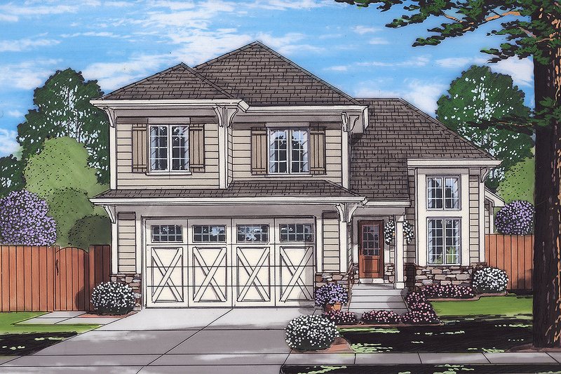 House Design - Cottage Exterior - Front Elevation Plan #46-885